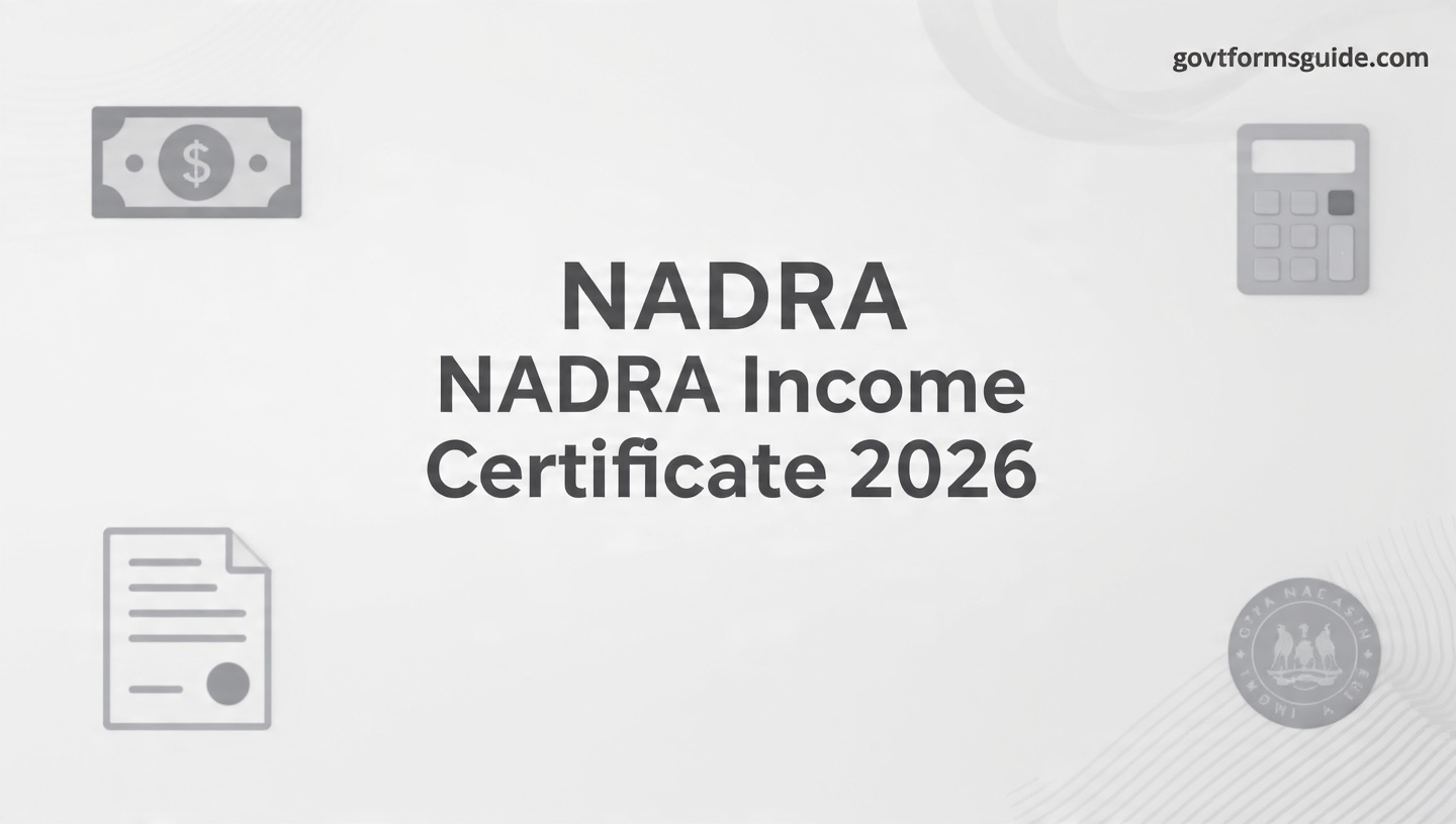 NADRA Income Certificate 2026