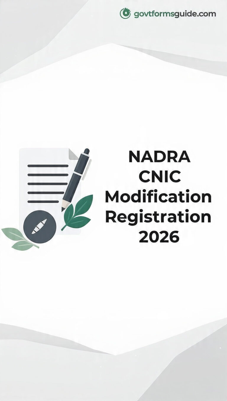 NADRA CNIC Modification 2026