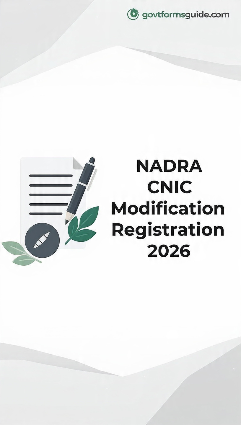 NADRA CNIC Modification 2026