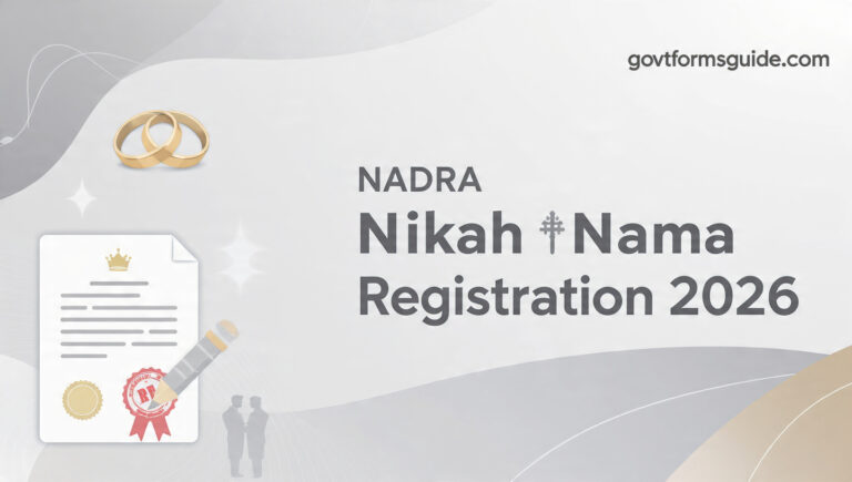 NADRA Nikah Nama Registration 2026