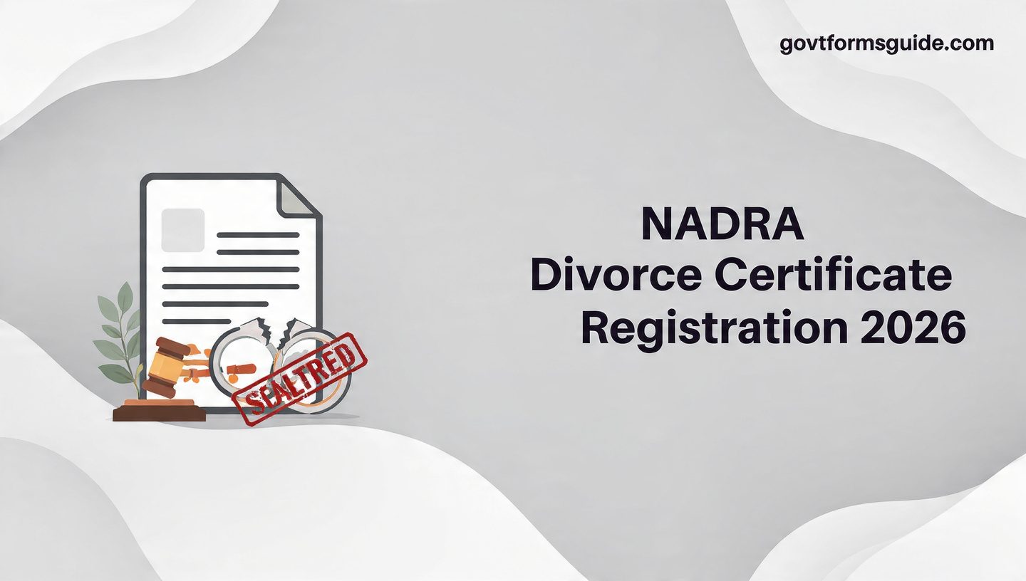 NADRA Divorce Certificate 2026