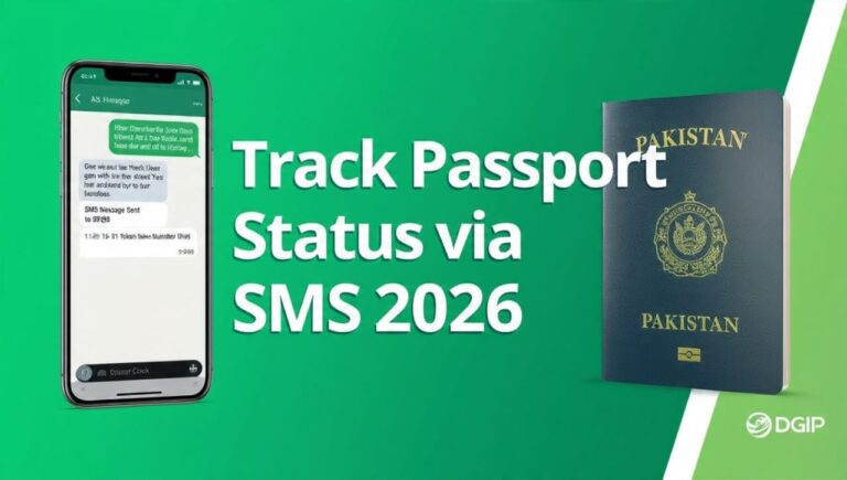How to Track Pakistani Passport Application Status via SMS 2026