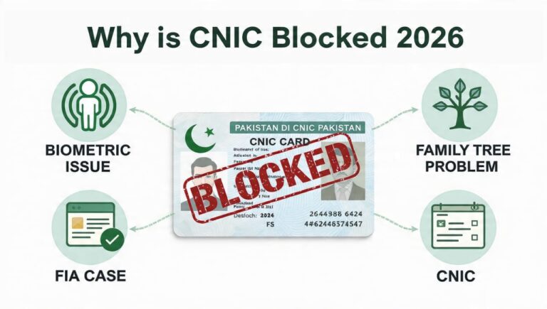 How to Remove NADRA CNIC Hold or Blocked Status Online 2026