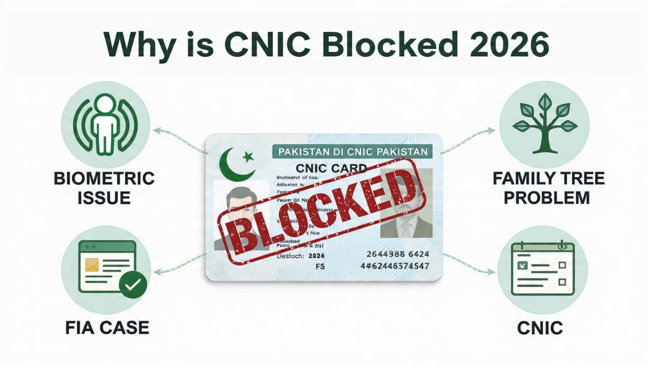 How to Remove NADRA CNIC Hold or Blocked Status Online 2026