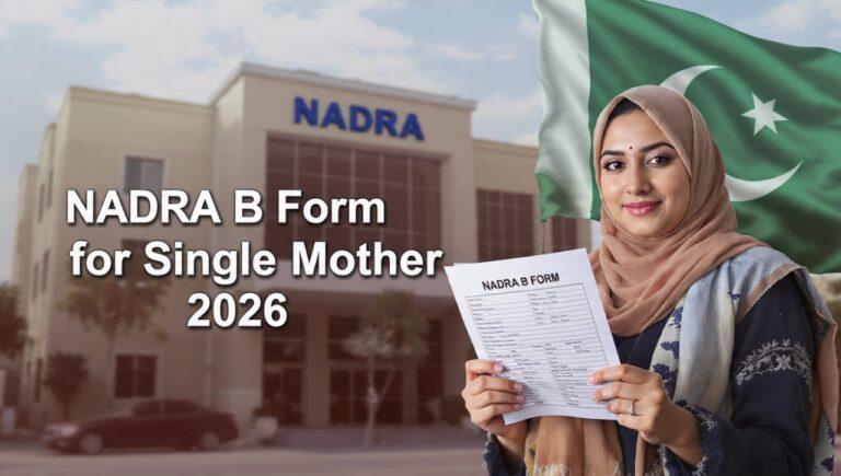 NADRA B Form for Single Mother