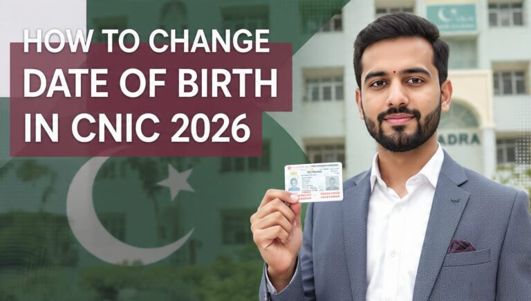 How to Change Date of Birth in CNIC