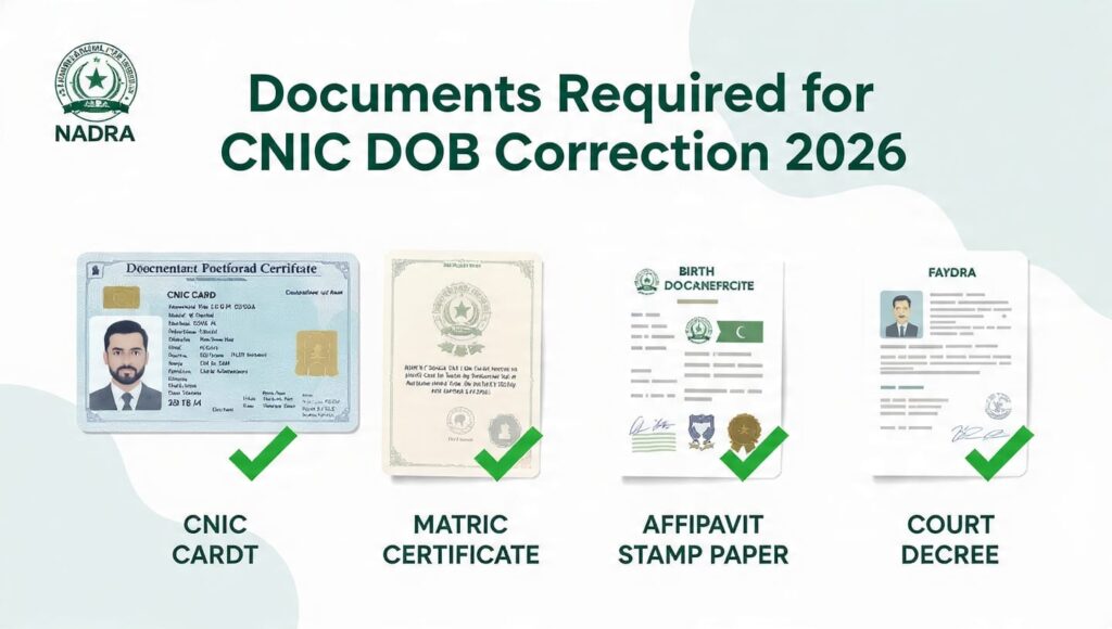 How to change date of birth in CNIC 2026 - NADRA DOB correction process