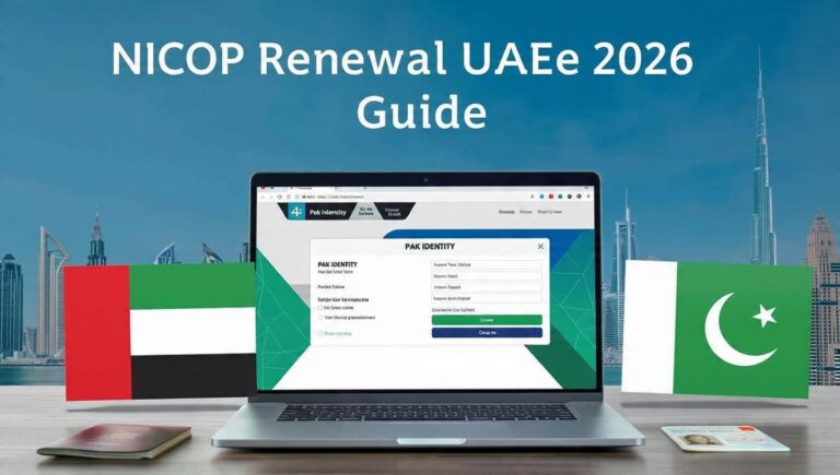 How to renew NADRA NICOP online from UAE 2026
