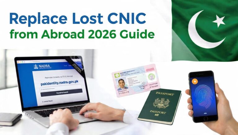 How to Replace Lost Pakistani CNIC from Abroad Online