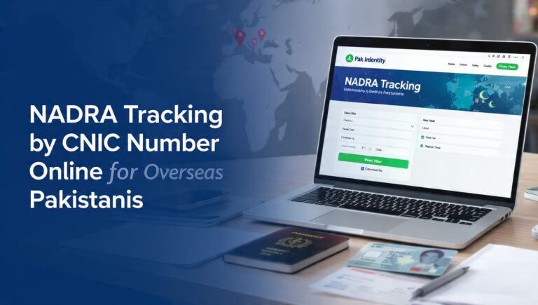 NADRA Tracking by CNIC Number Online for Overseas Pakistanis