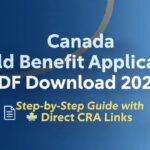 Canada Child Benefit Application Form PDF Download 2026