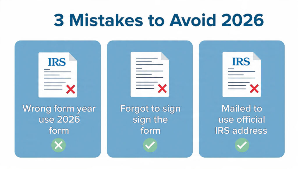  3 common IRS tax form mistakes to avoid for low income earners 2026