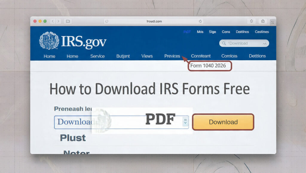  How to download printable blank IRS tax forms with instructions from IRS.gov