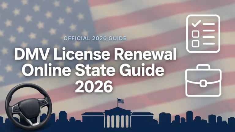 DMV Driving License Renewal Online Form Steps by State