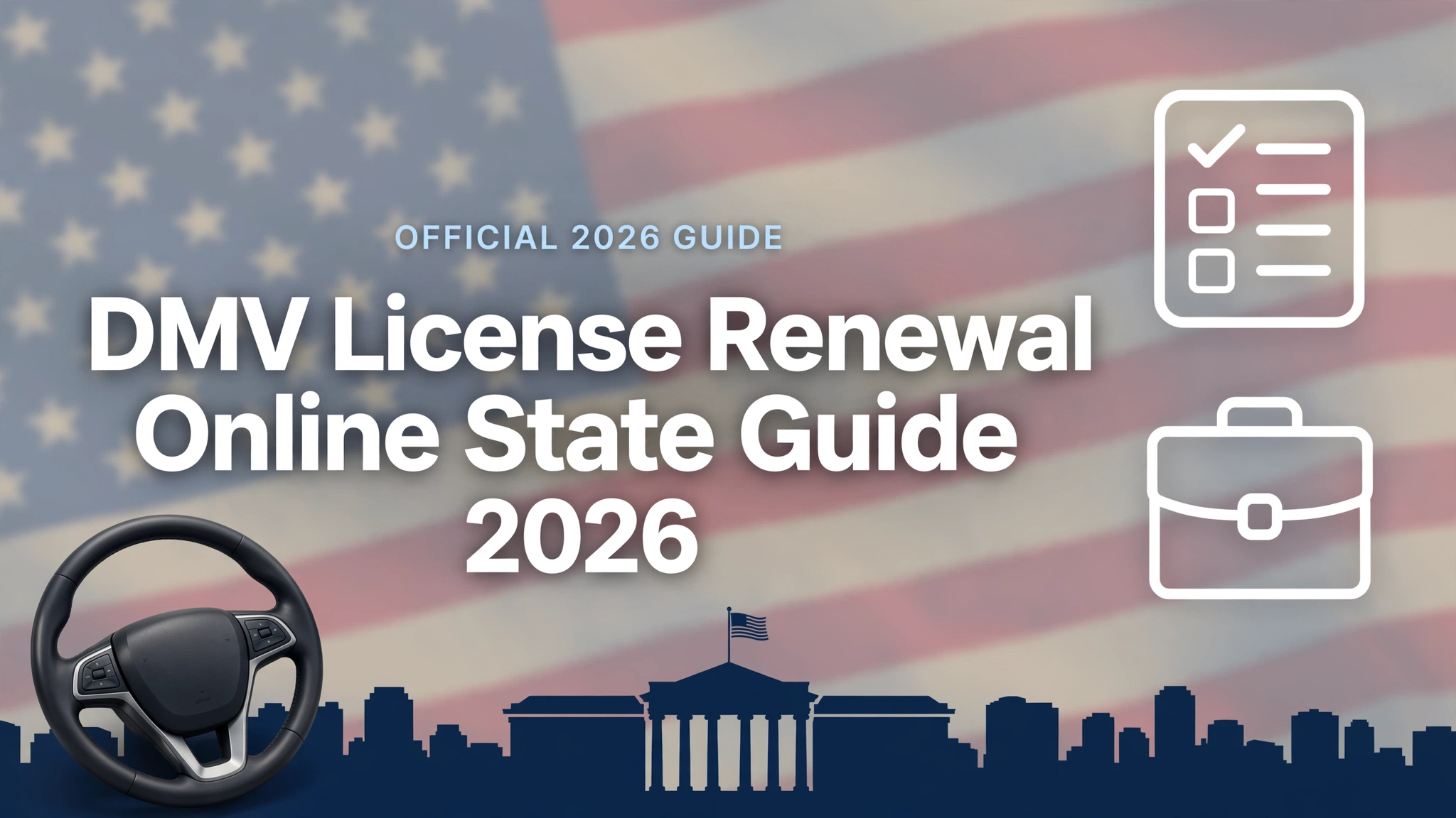 DMV Driving License Renewal Online Form Steps by State